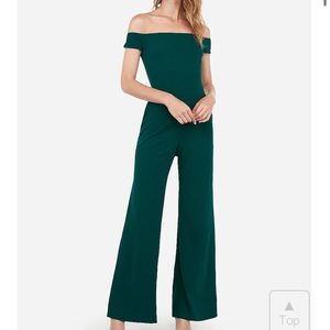 Off the shoulder wide leg jumpsuit